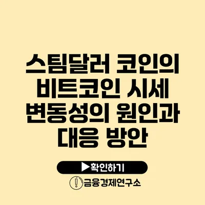 스팀달러 코인의 비트코인 시세 변동성의 원인과 대응 방안