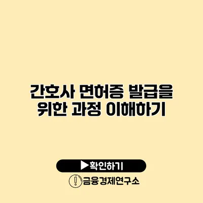 간호사 면허증 발급을 위한 과정 이해하기